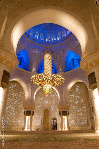 Foto: Sheikh zayed mosque in Abu Dhabi, UAE, Interior Sheikh zayed mosque in Abu Dhabi, UAE, Interior