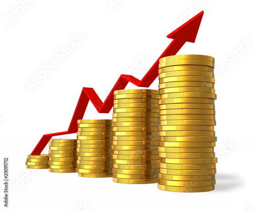 Illustration: Financial success concept Financial success concept