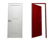 Door Red and White