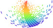 rainbow colored pixels rainbow colored pixels