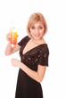 beautiful woman with a cocktail side