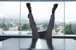 Man legs in the office