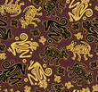 African indigenous seamless wild animal texture