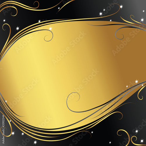 Background with gold ribbon Background with gold ribbon