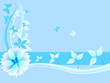 Blue abstract background.