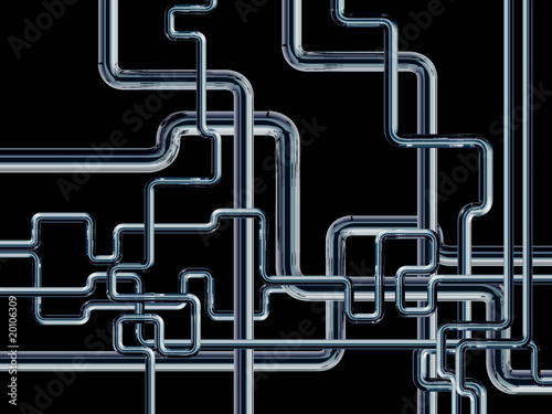 Illustration: Stainless steel pipes Stainless steel pipes