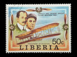 liberian stamp celebrating the wright brothers first flight