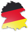 Deutschland Karte Flagge
