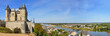 panorama the chateau at saumur on the banks of the river loire panorama the chateau at saumur on the banks of the river loire