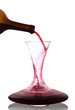 vino in decanter