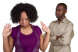 Photo: Angry African American Couple Angry African American Couple