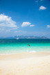 View of beach of tropical island View of beach of tropical island
