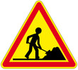 Vektor: panneau chantier panneau chantier
