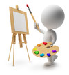 3d small people - painter