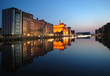 Innenhafen Duisburg zur blauen Stunde