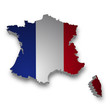 Frankreich 3D Flagge