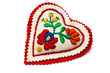 Heart shaped needle pillow decorated with Hungarian embrodiery Heart shaped needle pillow decorated with Hungarian embrodiery