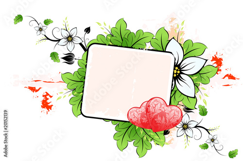 Vector: Floral Valentines Floral Valentines