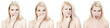 viel Ausruck im Gesicht - Collage