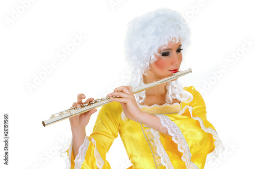 Baroque flautist Baroque flautist