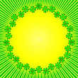 Abstract background with sun and clever