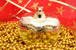 Bottle of spirits on a red background Bottle of spirits on a red background
