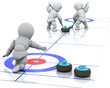 Illustration: curling curling