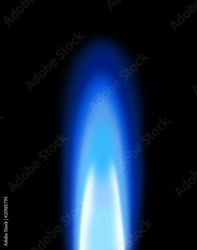 Photo: Gas flame on stove Gas flame on stove