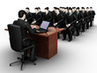 Businessmans lecture at convention