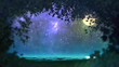 Video: Night forest with lake loop Night forest with lake loop