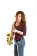 girl with sax