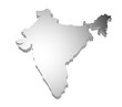 Indien Karte 3D