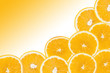 orange background with gradient transition.