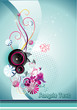 composicion floral en vector