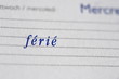 jour ferié