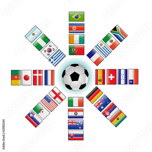 Vector: banderas del mundial 2010 banderas del mundial 2010