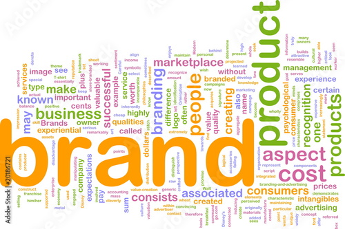 Illustration: Brand marketing background concept Brand marketing background concept