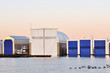 Floating boathouse