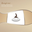 Cup of coffee with abstract background template. Cup of coffee with abstract background template.