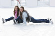 Women on ice rink