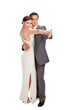 Photo: fashion couple dancing , studio shot fashion couple dancing , studio shot