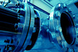 Pipes, tubes, machinery and steam turbine at a power plant Pipes, tubes, machinery and steam turbine at a power plant