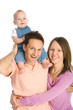 Happy family mother, father and baby boy Happy family mother, father and baby boy