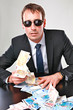 Mann mit Geld