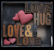 Quadro love hug happy