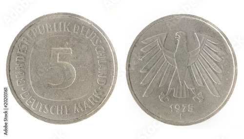 Foto: 5 Marks - German money 5 Marks - German money
