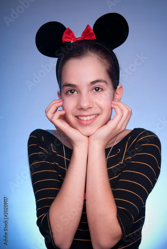 Photo: beauty girl with Mini Mouse ears beauty girl with Mini Mouse ears