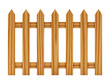 Part of wooden fence isolated on white background Part of wooden fence isolated on white background