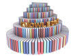 Tower of Babel created from books