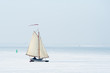 Ice sailing in the Netherlands